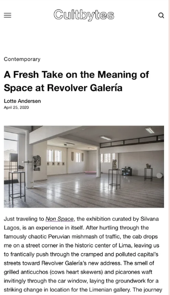 Cultbytes — A Fresh Take on the Meaning of Space at Revolver Galería