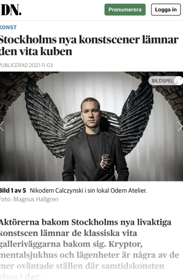 Dagens Nyheter — Stockholms nya konstscener lämnar den vita kuben