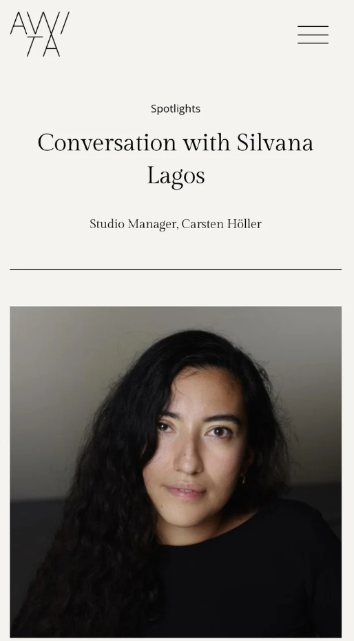 AWITA — Conversation with Silvana Lagos
