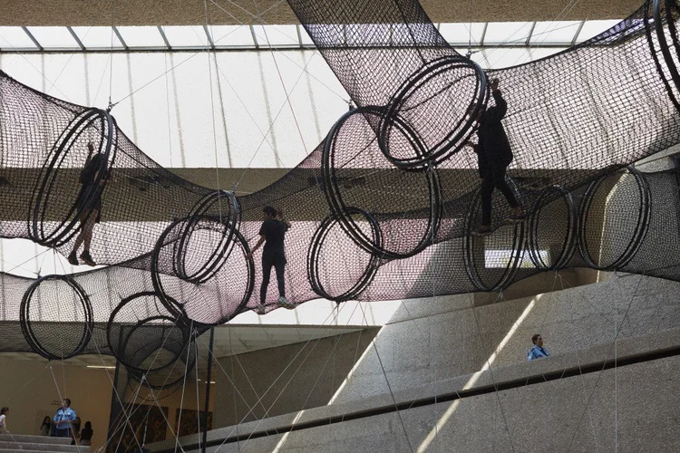 SUNDAY — Carsten Höller at Museo Tamayo, Mexico — Swinging Spiral installation