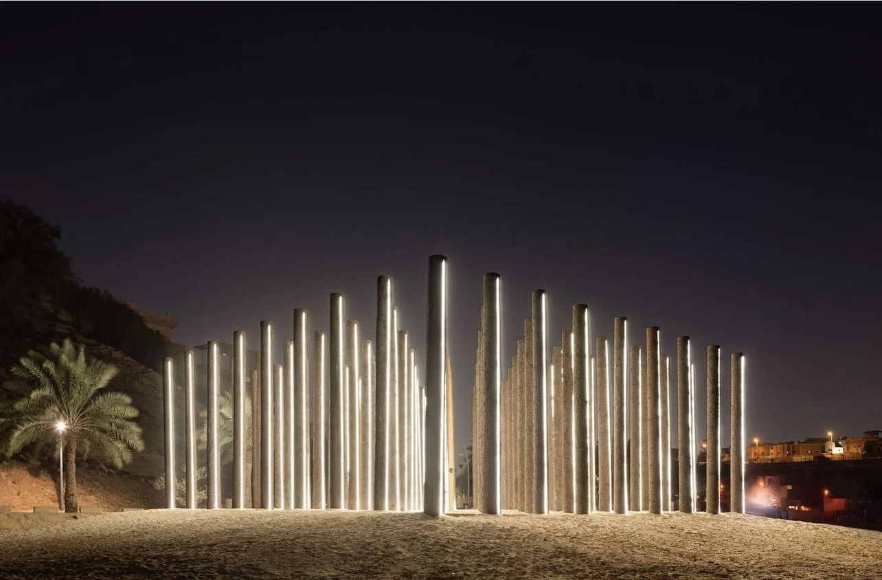 Illuminated installation at Noor Riyadh 2023