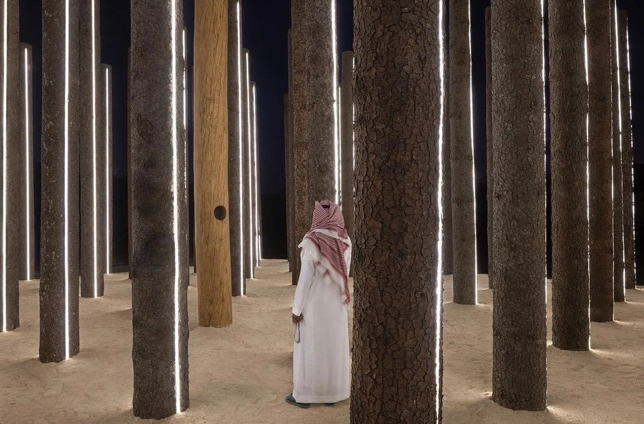 Illuminated installation at Noor Riyadh 2023